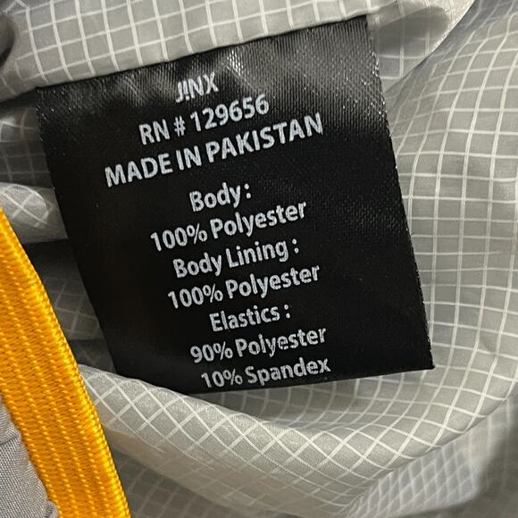 Jinx Hoodie Mens Size Small S Full Zip Jacket Windbreaker Grey Gray - Picture 3 of 10